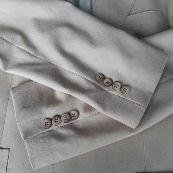 Vintage Warren K Cook Parktown SZ 42 Wool Men's Beige Sport Jacket From Scotts - Picture 8 of 16